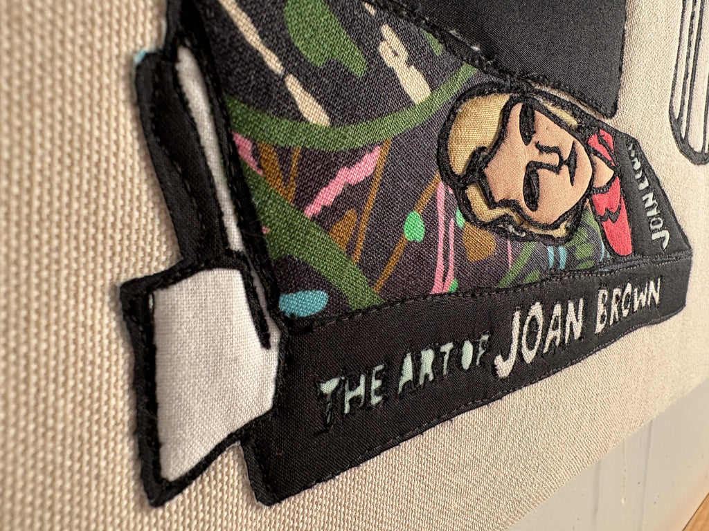 Mixed Media by Stacey Beach titled "Still Life with Horse, Chalkware Dog, and Joan Self Portrait" - 4.