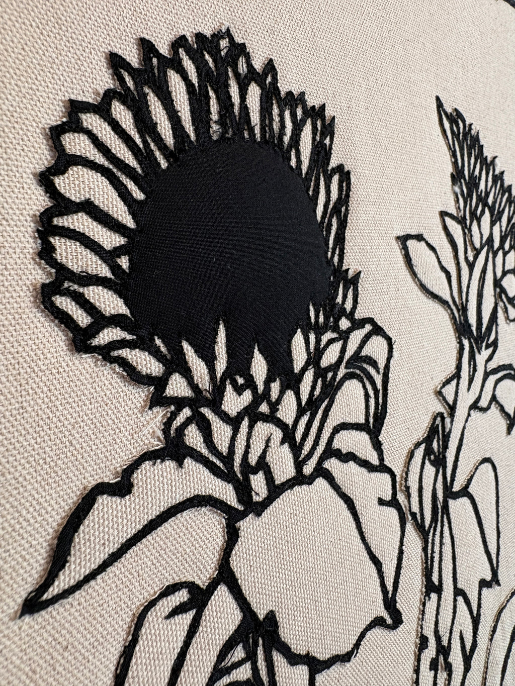 Mixed Media by Stacey Beach titled "Still Life with Millinery Heads and Ruth Asawa Sunflowers" - 5.