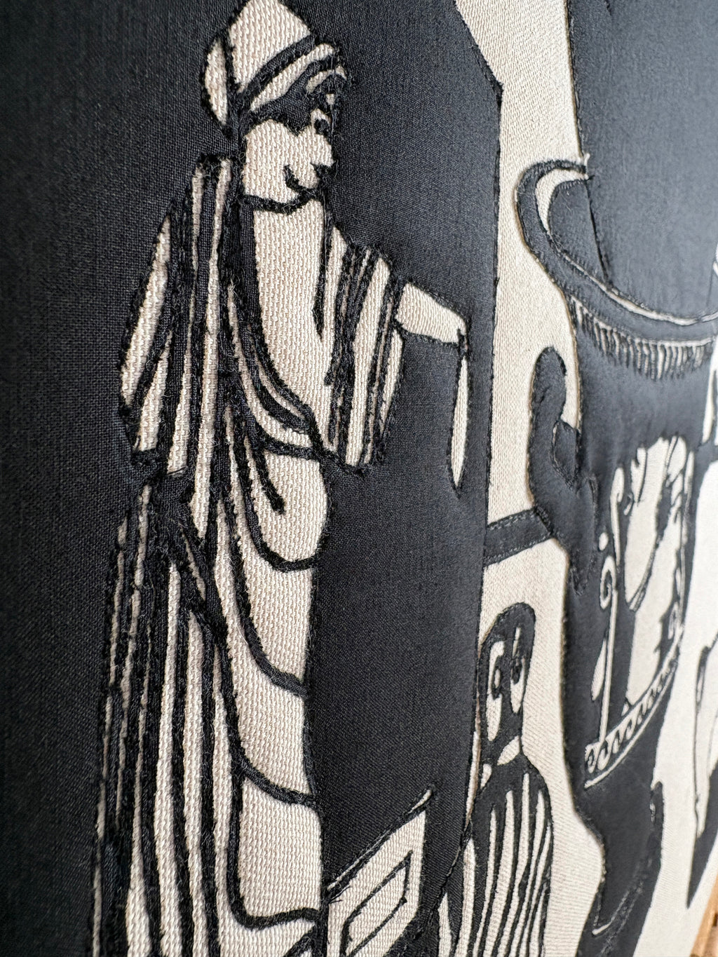 Mixed Media by Stacey Beach titled "Still Life with Staffordshire Dog and Alice Neel's 'Nancy'" - 5.