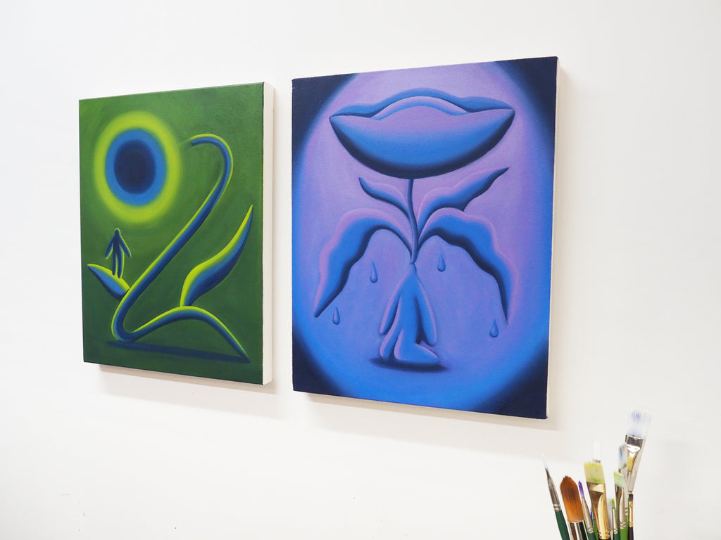 Painting by Jocelyn Tsaih titled "Bask" - 5.