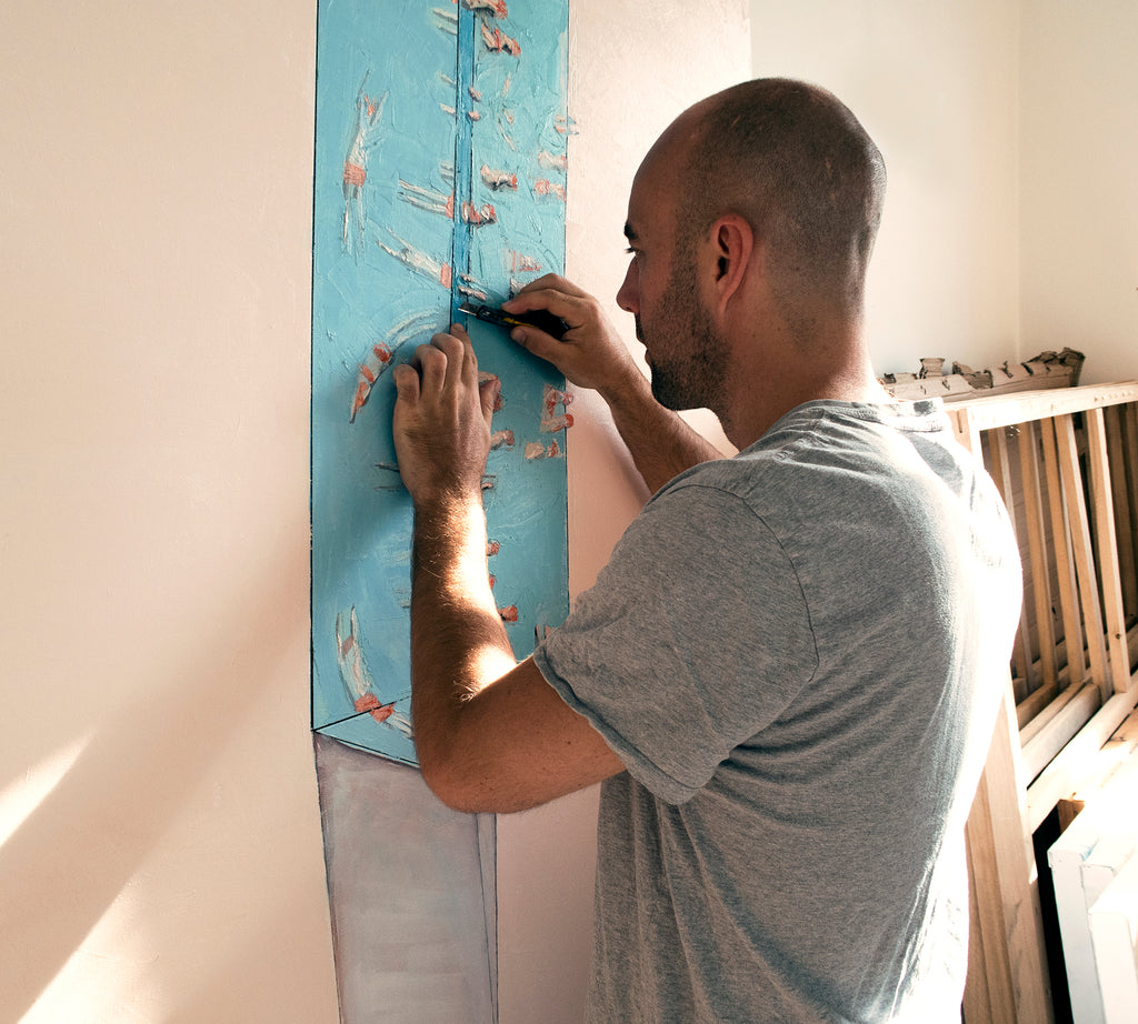 Painting by Eddie K titled "Pools C31-32" - 4.