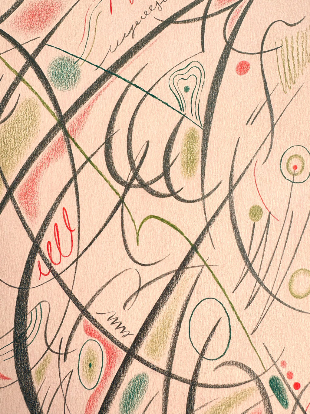 Drawing by Gizem Vural titled "Sudden Breeze" - 3.