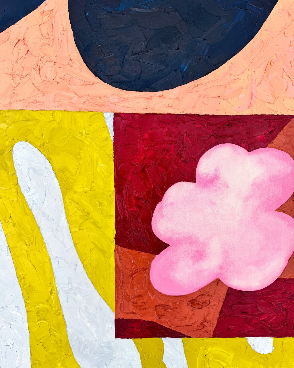 Painting by Alex Proba titled "Sunlit Gardens" - 6.