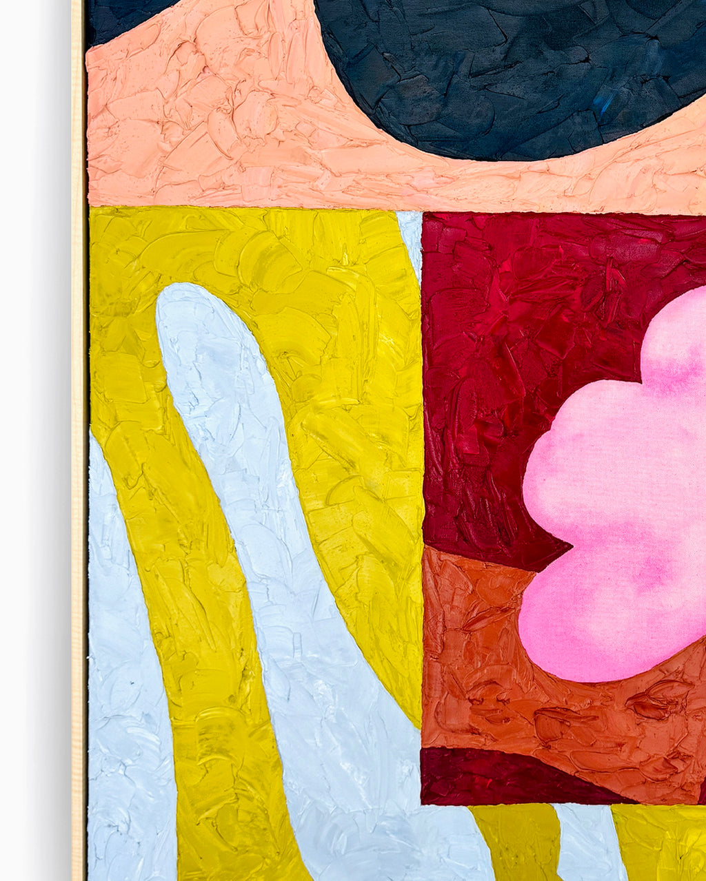 Painting by Alex Proba titled "Sunlit Gardens" - 4.