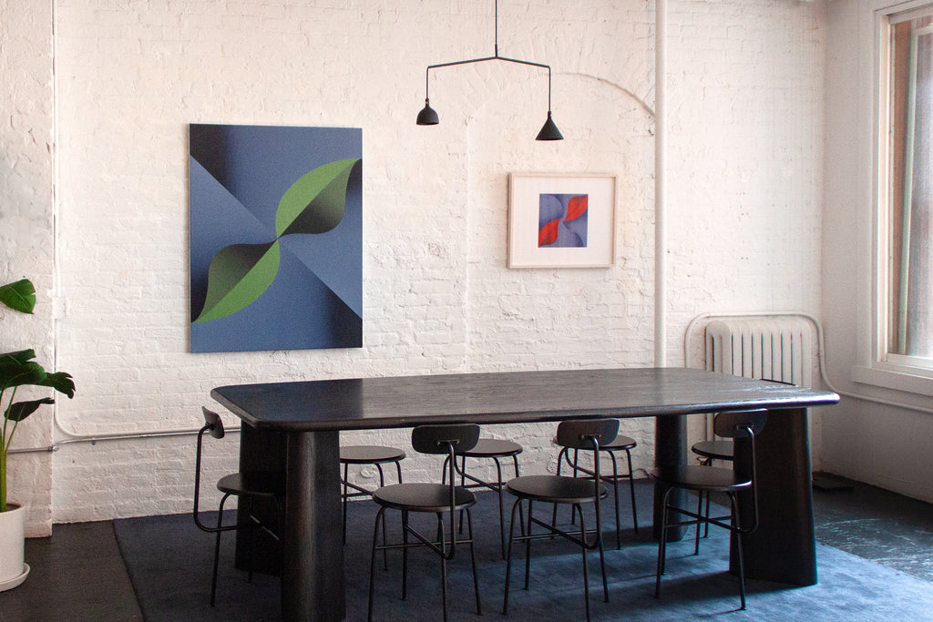 Painting by Senem Oezdogan titled "Noon to Midnight" - 3.
