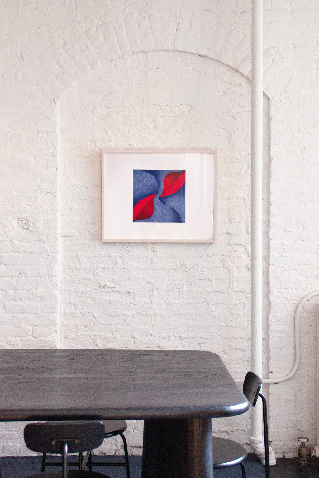 Drawing by Senem Oezdogan titled "Red Islands (Drawing)" - 4.