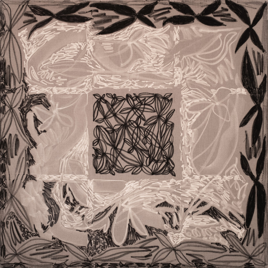Painting by Taja Vaetoru titled "Iva — Pō" - 2.