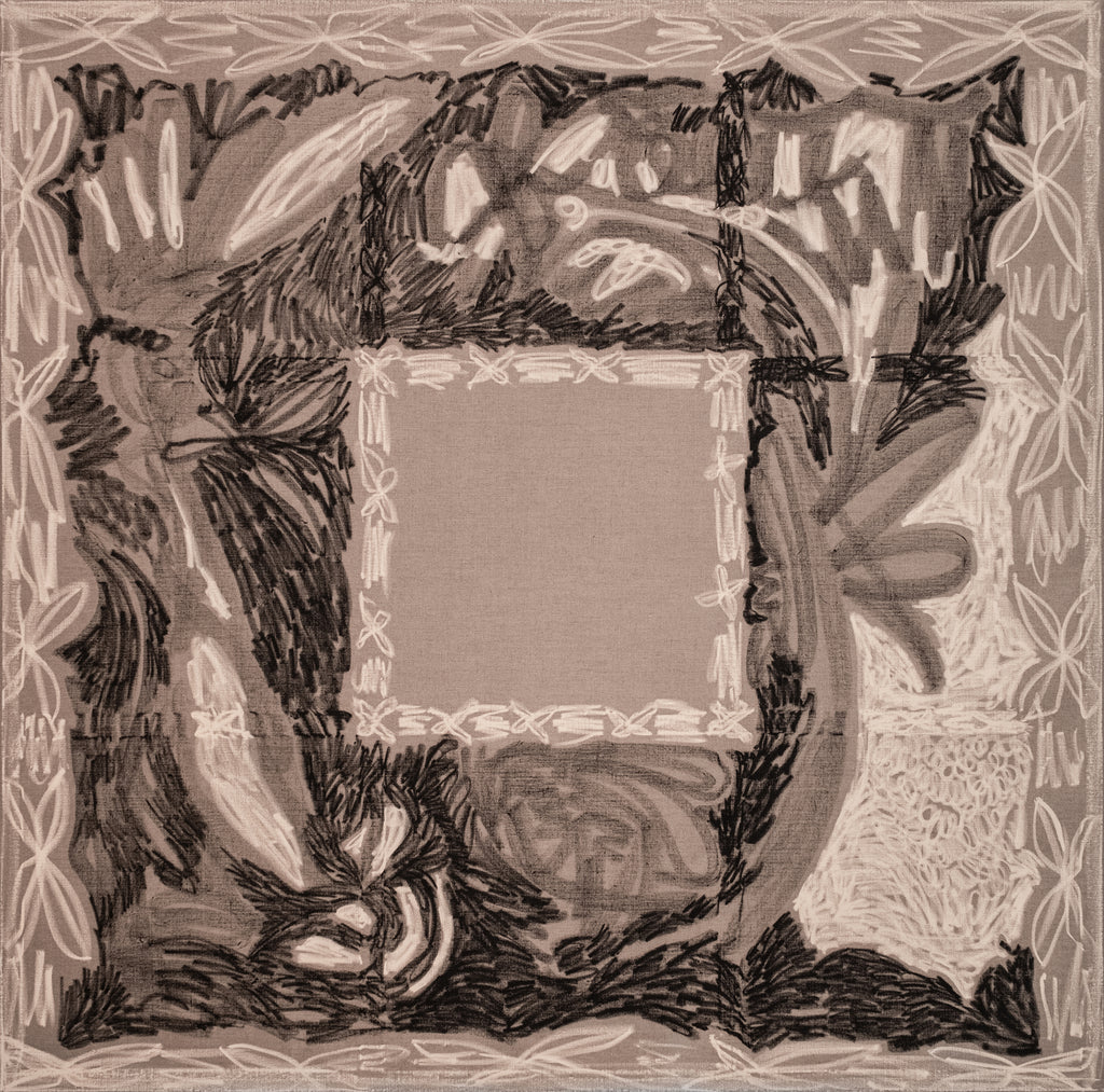 Painting by Taja Vaetoru titled "Iva —Tūrama" - 2.