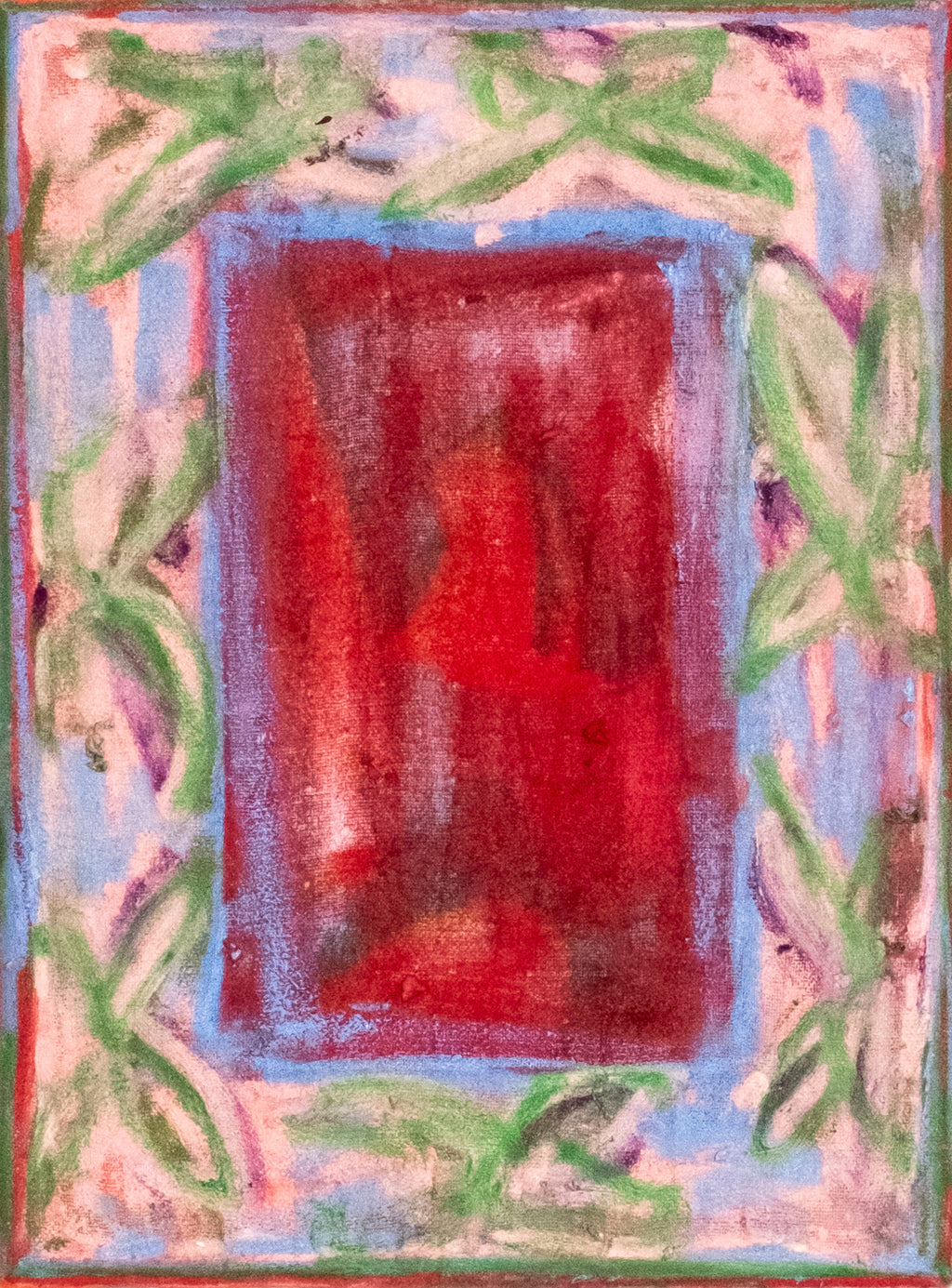 Painting by Taja Vaetoru titled "Pepe — Blue" - 2.