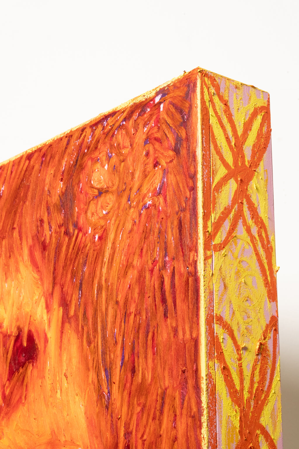 Painting by Taja Vaetoru titled "Tūrama — Fire" - 3.