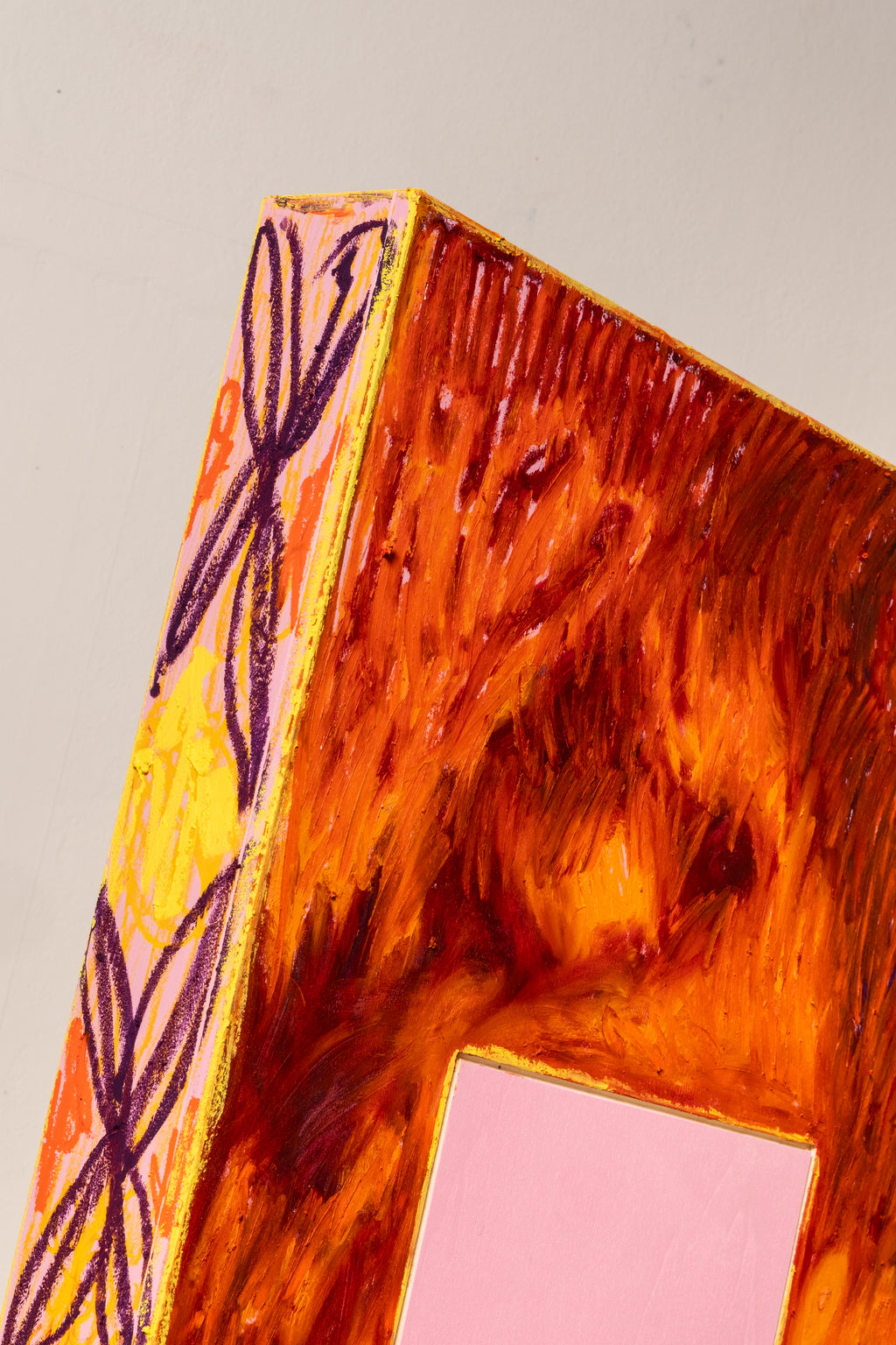 Painting by Taja Vaetoru titled "Tūrama — Fire" - 5.