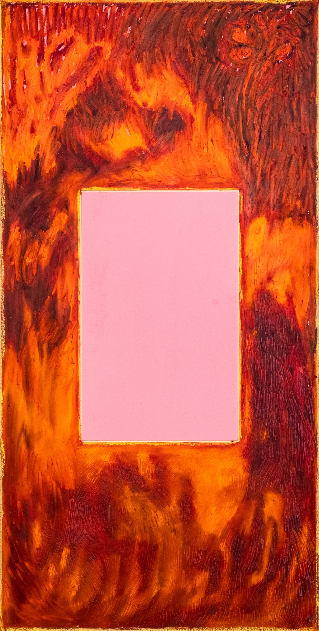 Painting by Taja Vaetoru titled "Tūrama — Fire" - 2.