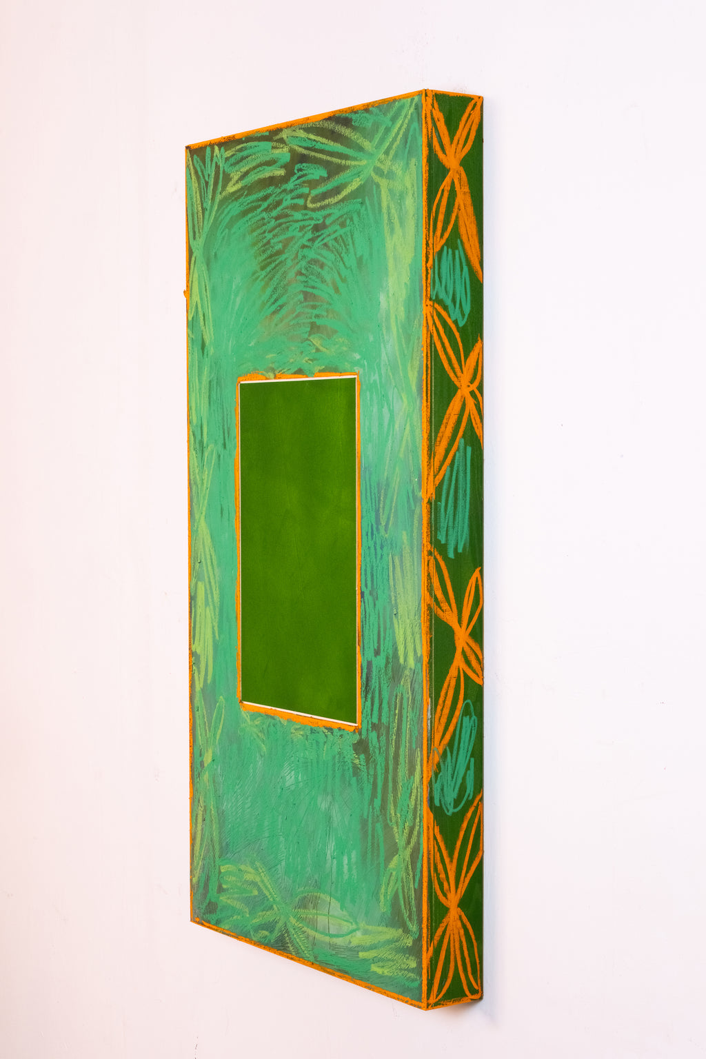 Painting by Taja Vaetoru titled "Tūrama — Garden" - 3.