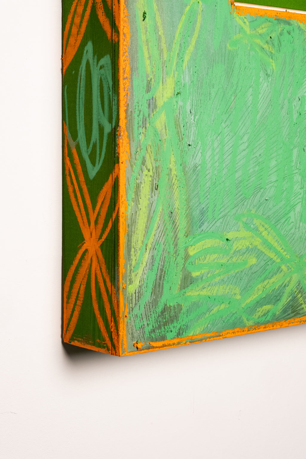 Painting by Taja Vaetoru titled "Tūrama — Garden" - 4.