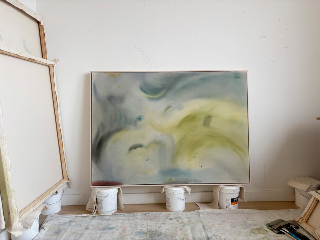 Painting by Arlina Cai titled "In The Valley" - 8.