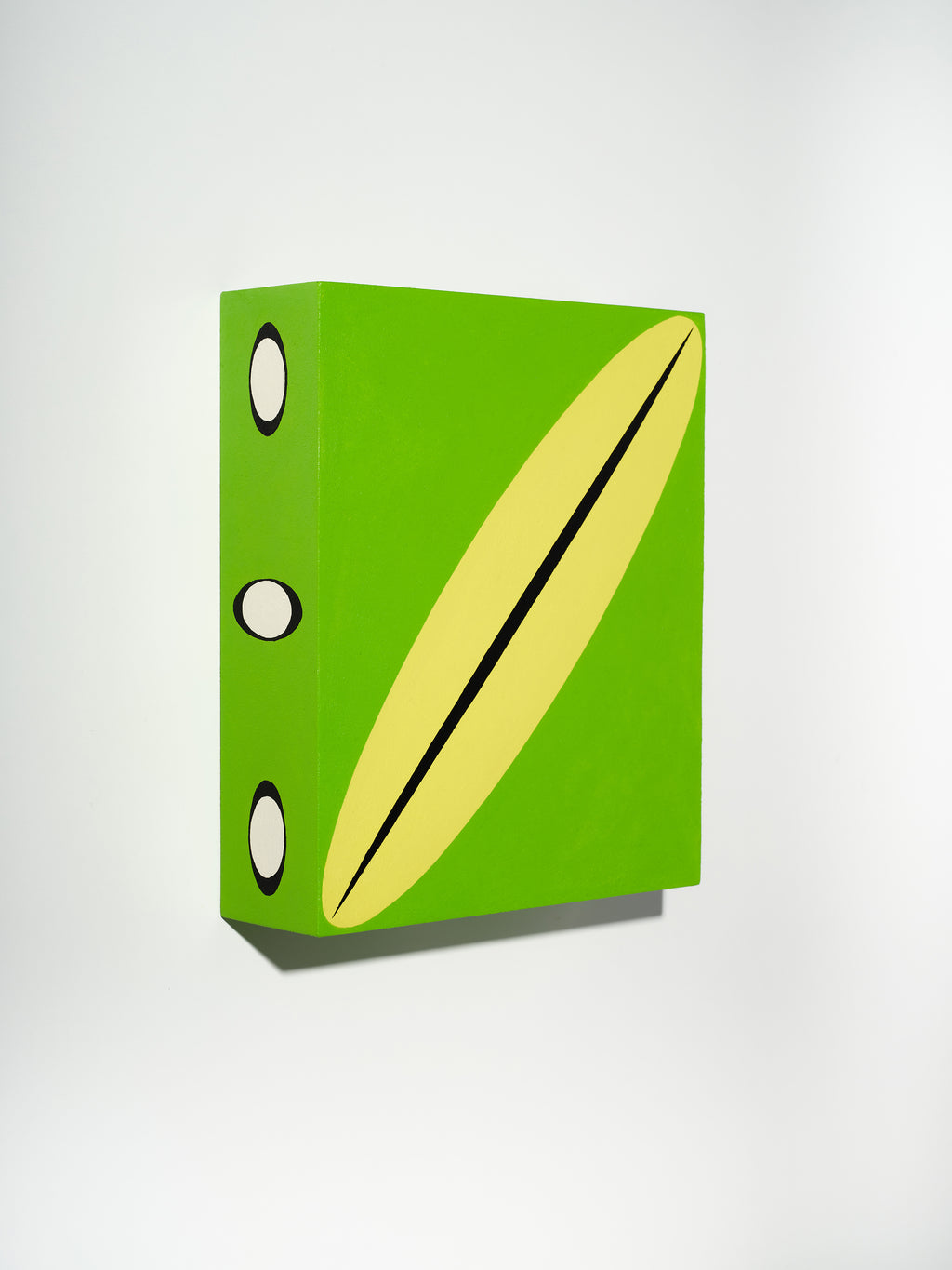 Painting by Evi O. titled "The Green Tree Frog Finds Solace In Meditation" - 2.