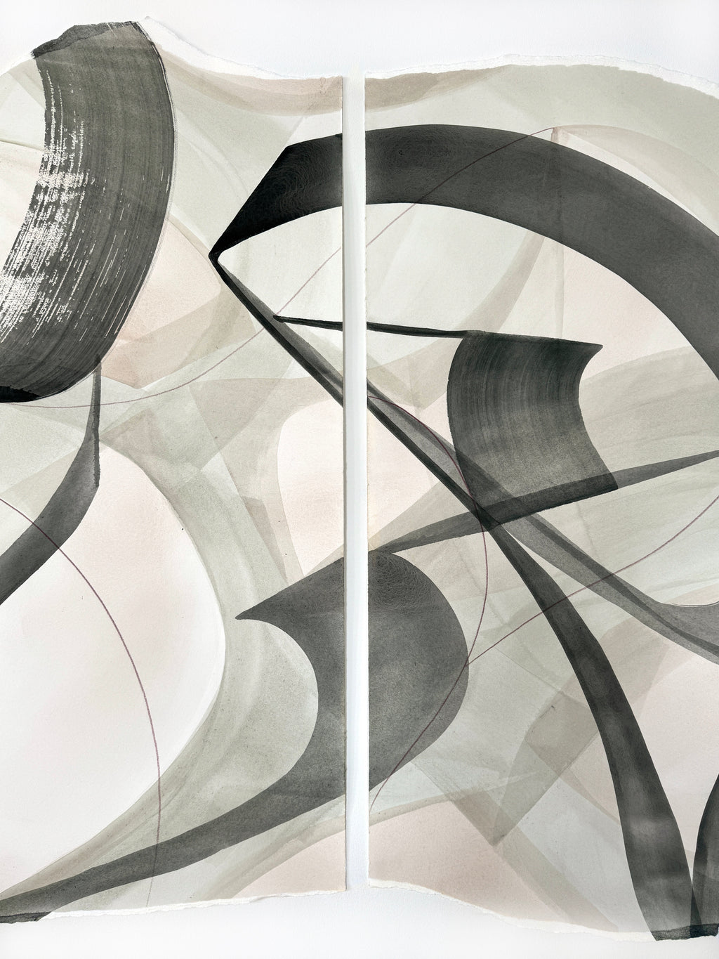 Painting by Laura Naples titled "The Line" - 5.