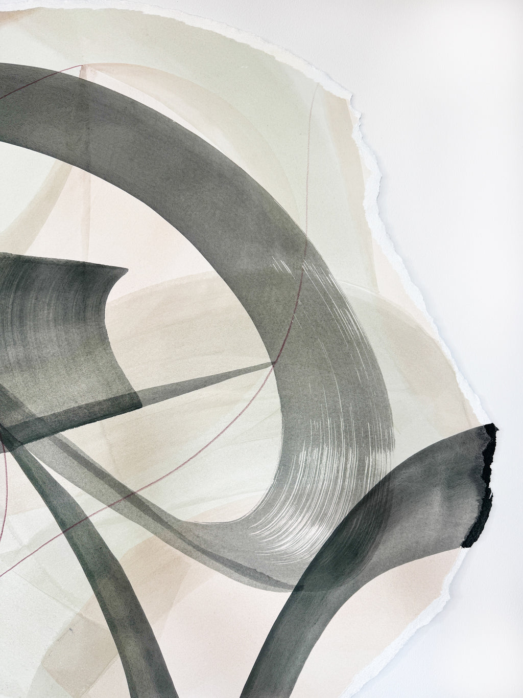 Painting by Laura Naples titled "The Line" - 6.