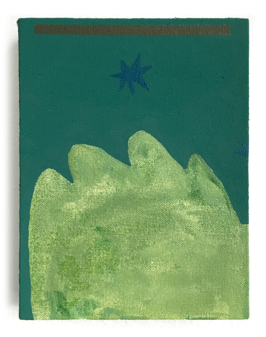 Painting by Jessica Simorte titled "Thinking Place" - 2.