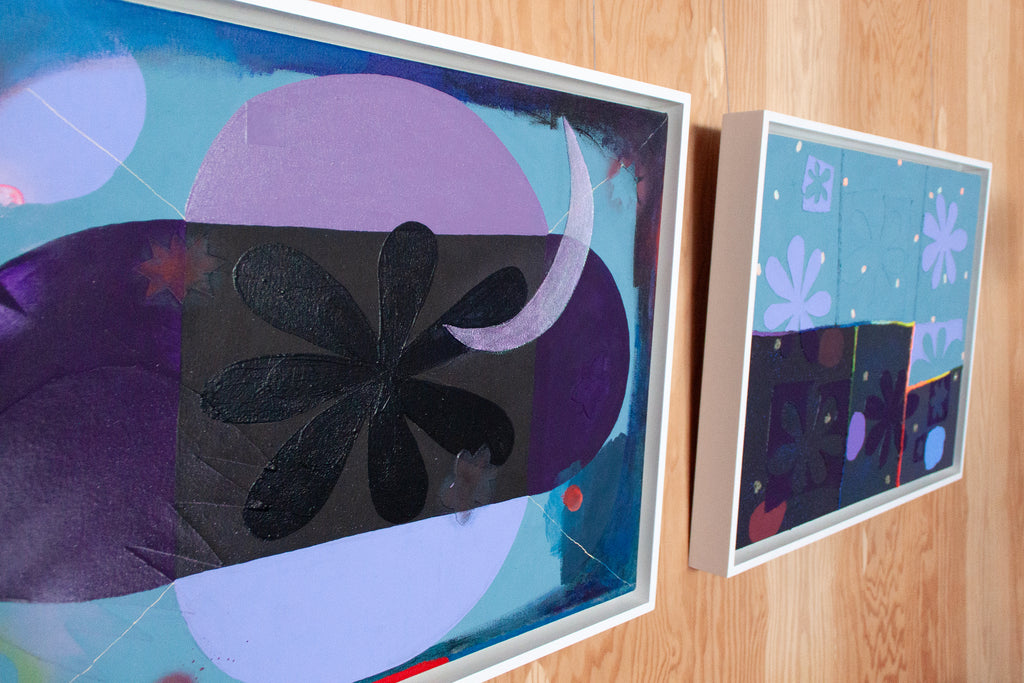 Painting by Ashely Peifer titled "all this blue sky" - 5.