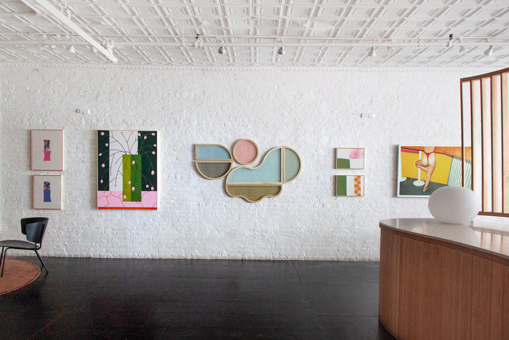 Mixed Media by Anastasia Greer titled "Green Field Sunset" - 3.