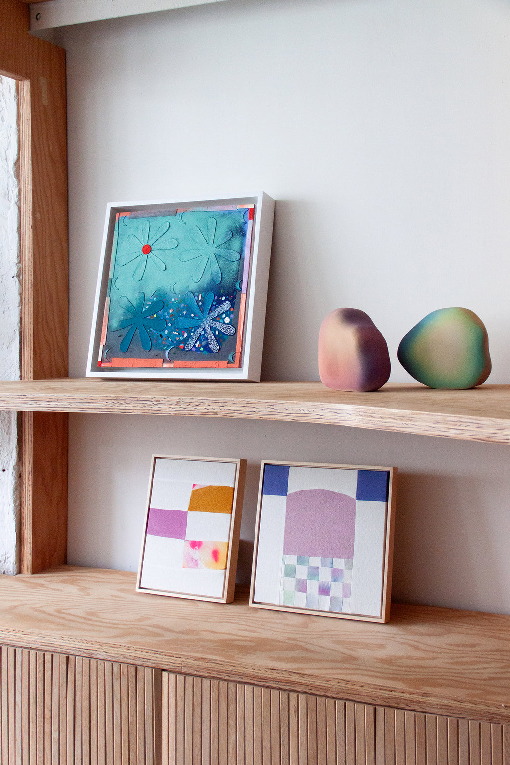 Painting by Ashely Peifer titled "flower moon" - 4.