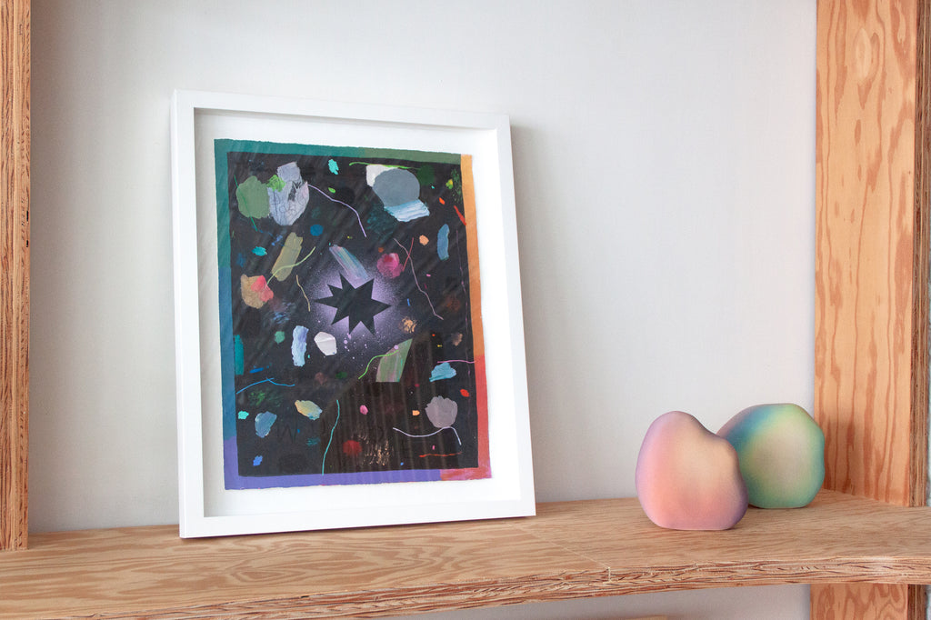 Painting by Ashely Peifer titled "into the abyss (wonder)" - 3.