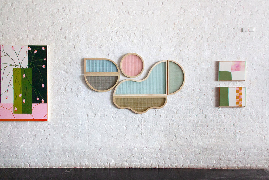 Mixed Media by Anastasia Greer titled "Green Field Sunset" - 4.