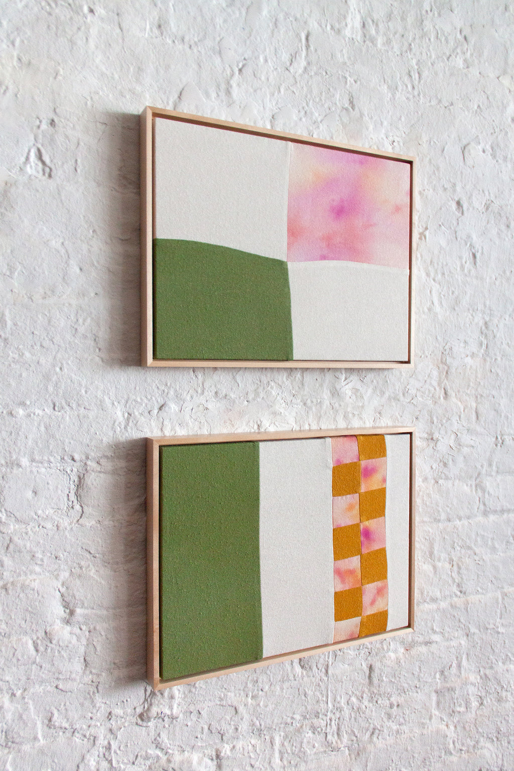 Mixed Media by Anastasia Greer titled "Green Field Sunset" - 5.