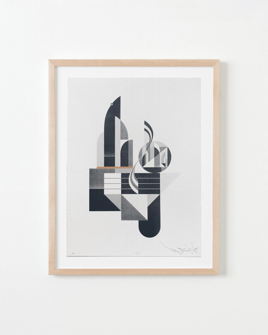 Print by Tony Sjöman titled "Atom Mother (Day)" - 4.