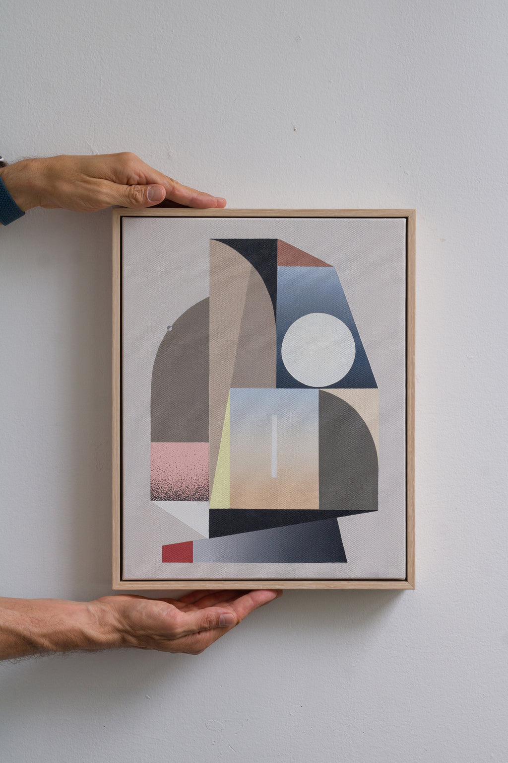 Painting by Tony Sjöman titled "Shadows of Monuments" - 6.