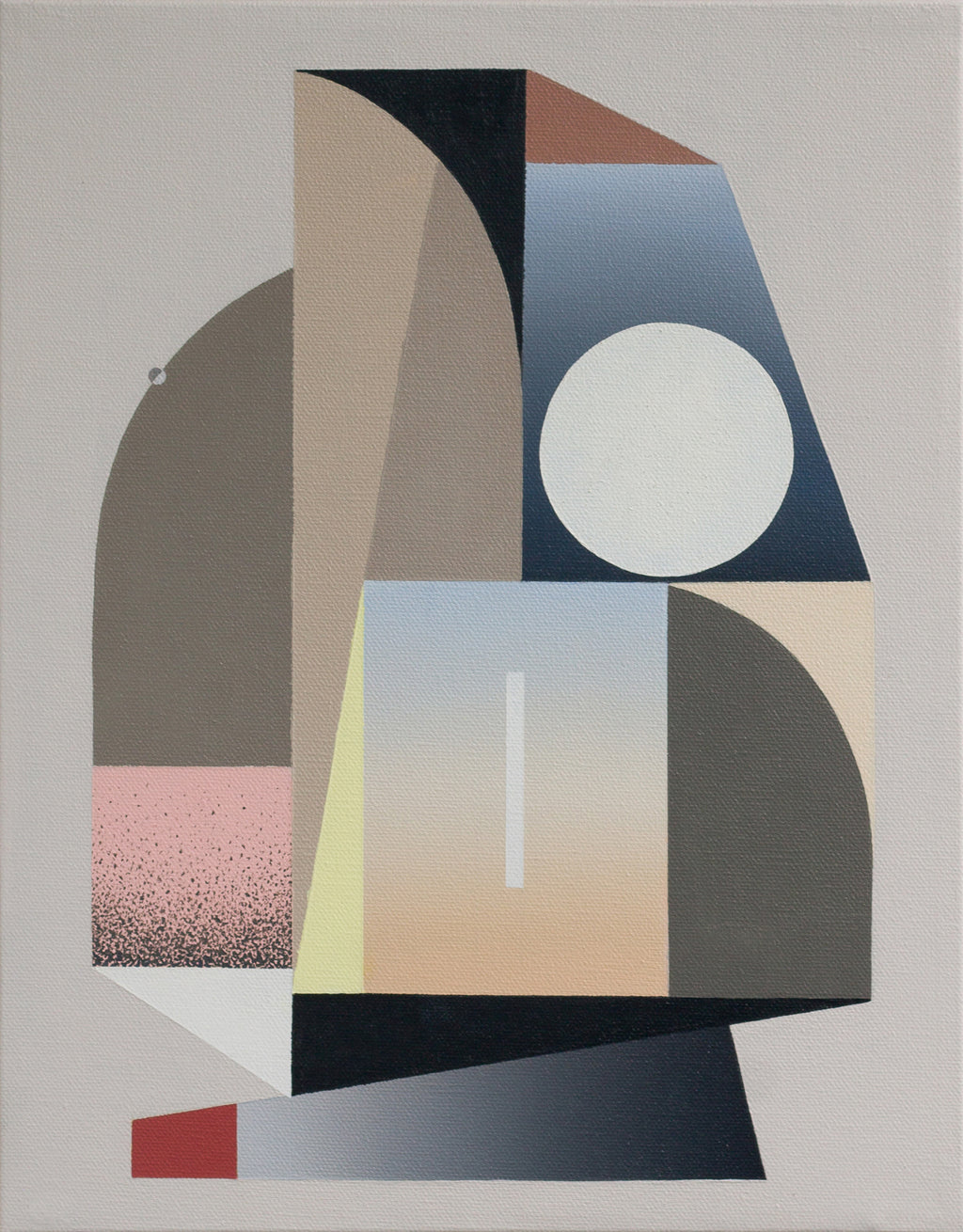 Painting by Tony Sjöman titled "Shadows of Monuments" - 2.