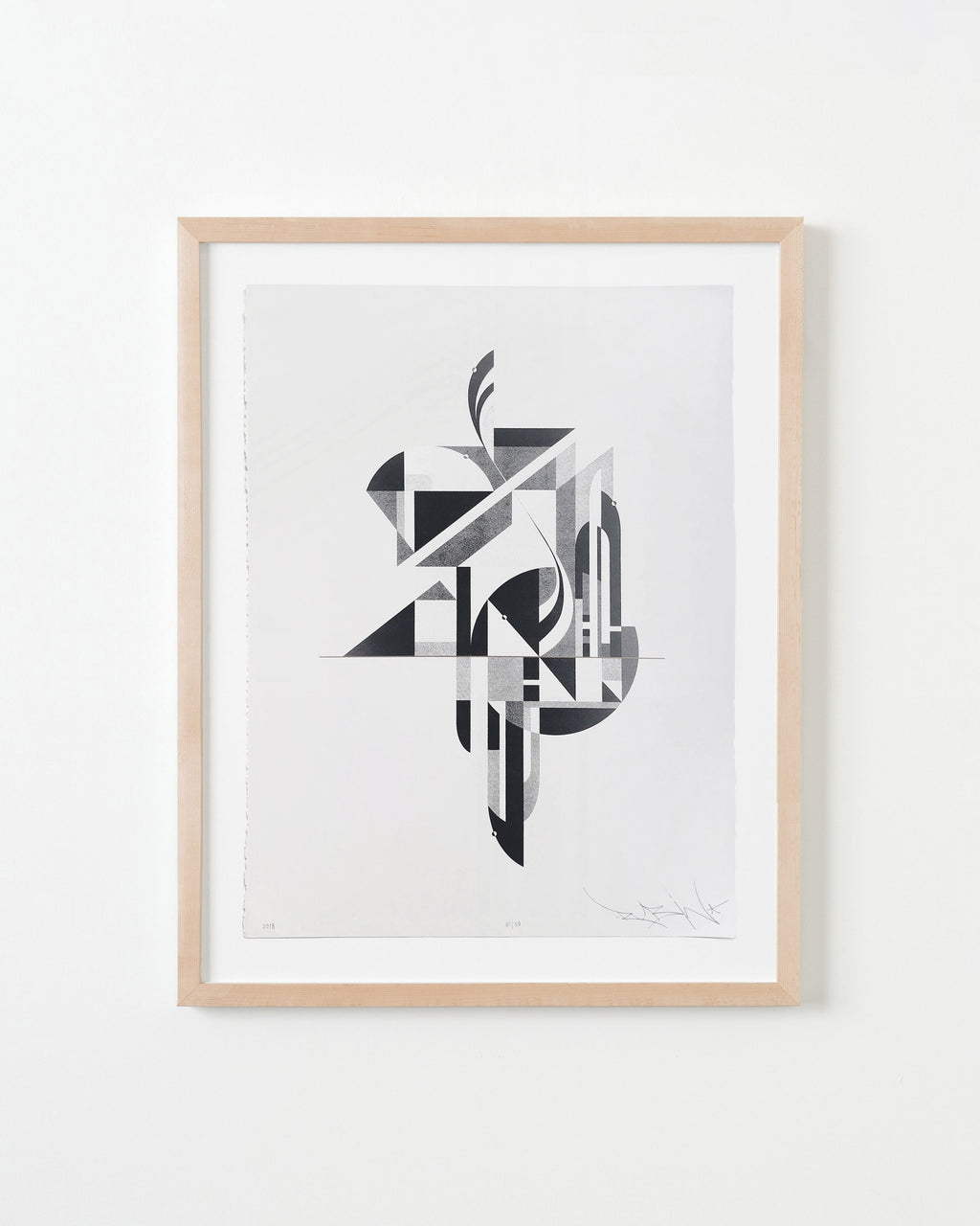 Print by Tony Sjöman titled "Silence / Darkness (Day)" - 4.