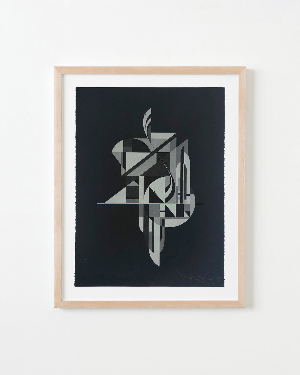 Print by Tony Sjöman titled "Silence / Darkness (Night)" - 4.