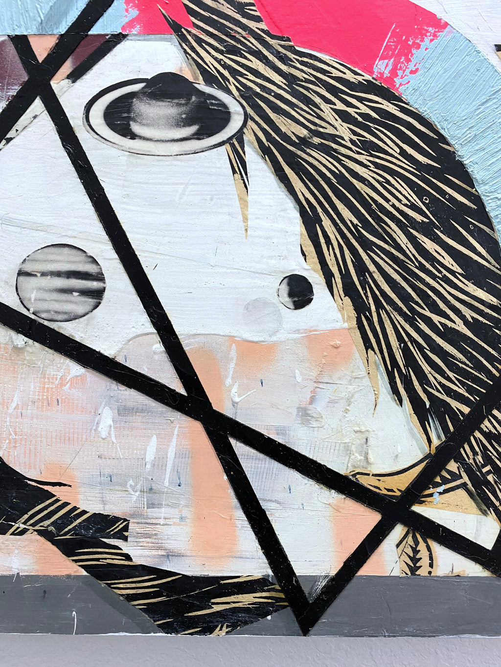 Painting by Tyler Scheidt titled "Spaced" - 7.