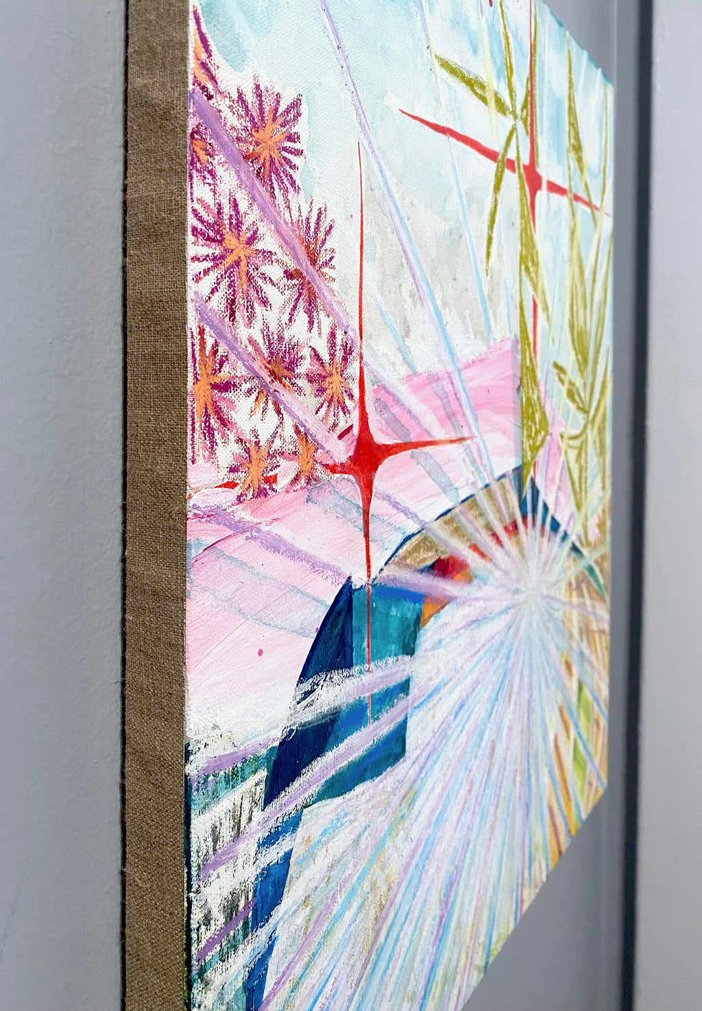 Painting by Tyler Scheidt titled "Stereo Star" - 4.