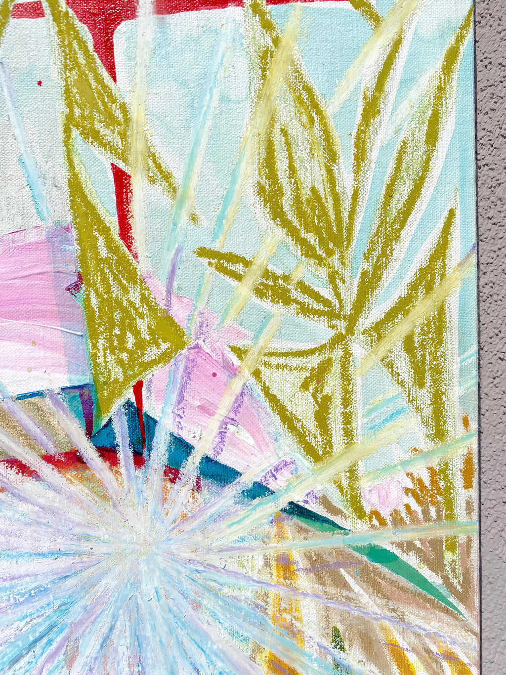 Painting by Tyler Scheidt titled "Stereo Star" - 3.