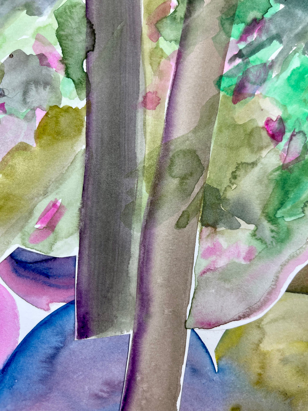 Painting by Una Ursprung titled "Cradle of Gems" - 4.