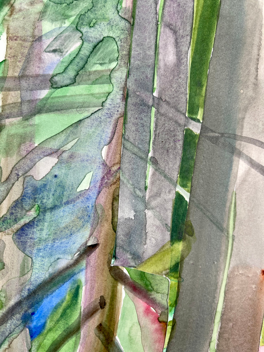 Painting by Una Ursprung titled "Embedded Lights" - 5.