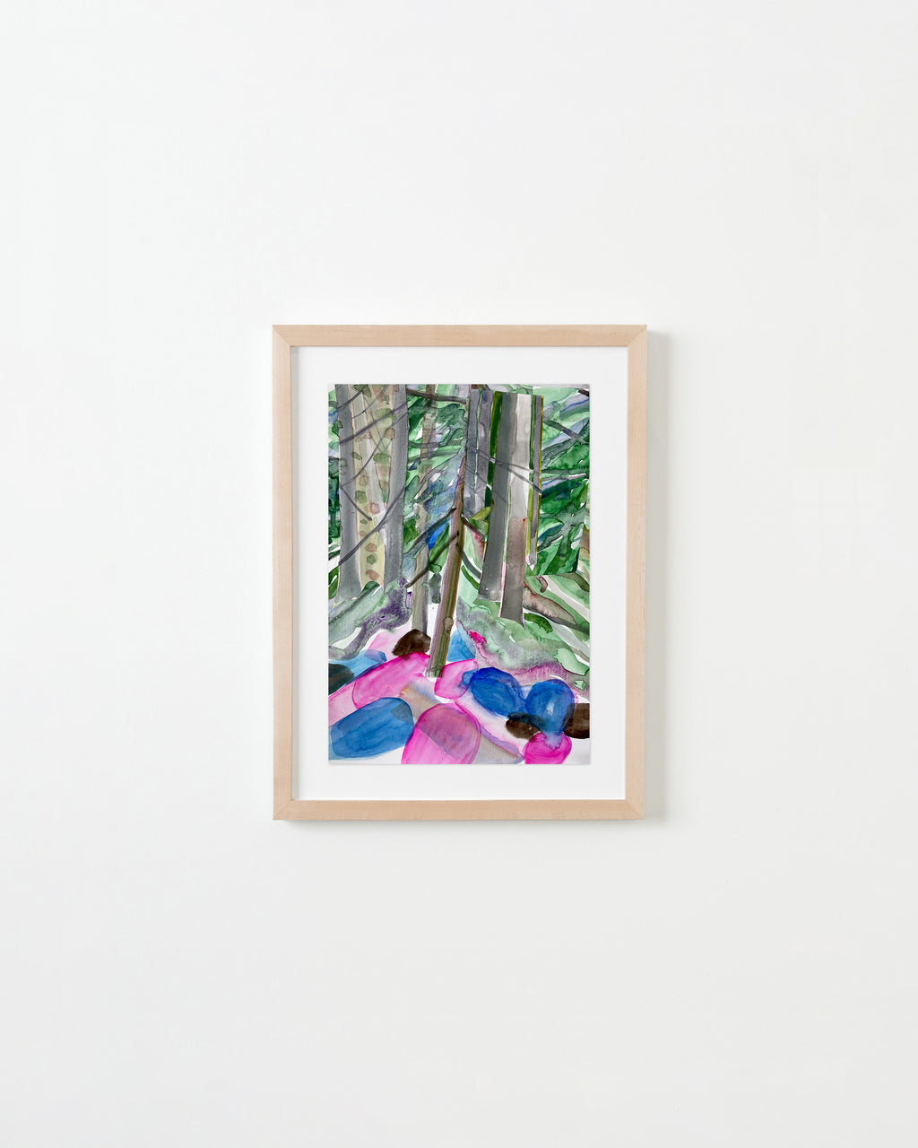 Painting by Una Ursprung titled "Embedded Lights" - 3.