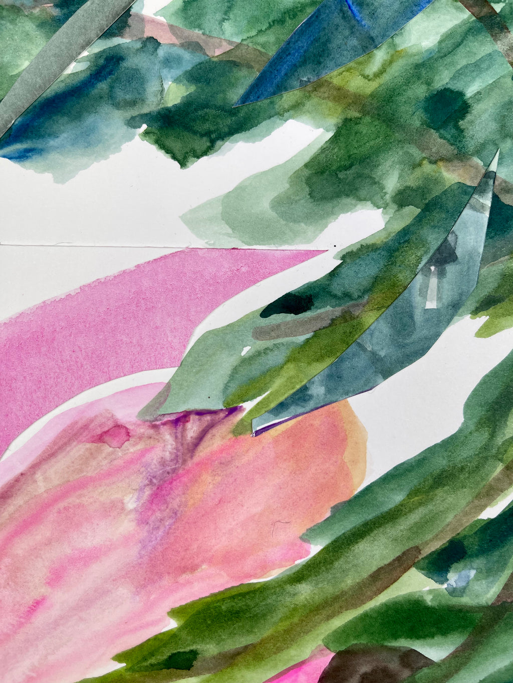 Painting by Una Ursprung titled "Gem in the Breeze" - 4.