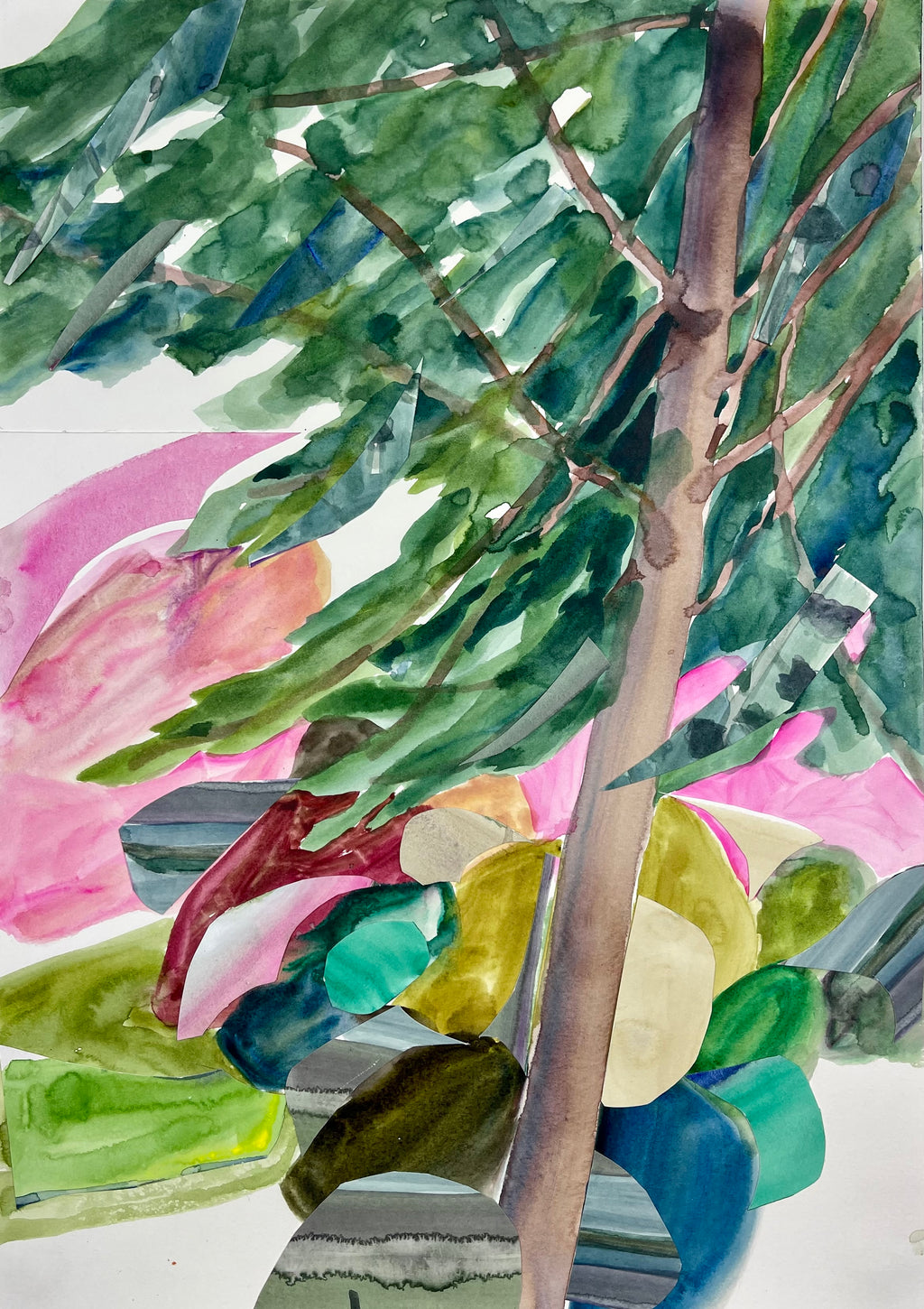 Painting by Una Ursprung titled "Gem in the Breeze" - 2.