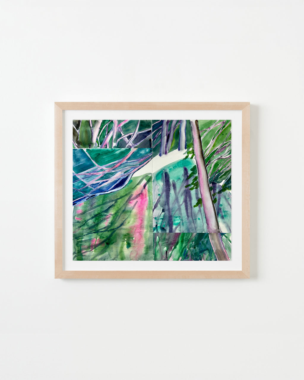 Painting by Una Ursprung titled "In the Fold of Waterlight" - 3.