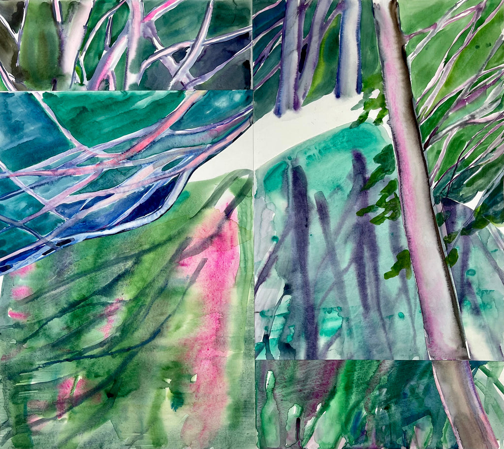 Painting by Una Ursprung titled "In the Fold of Waterlight" - 2.