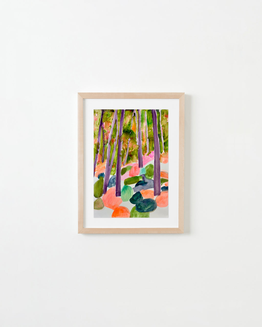 Painting by Una Ursprung titled "Luminous Grove" - 3.