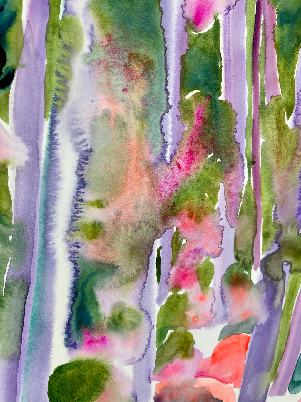 Painting by Una Ursprung titled "Moisture and Memory" - 4.