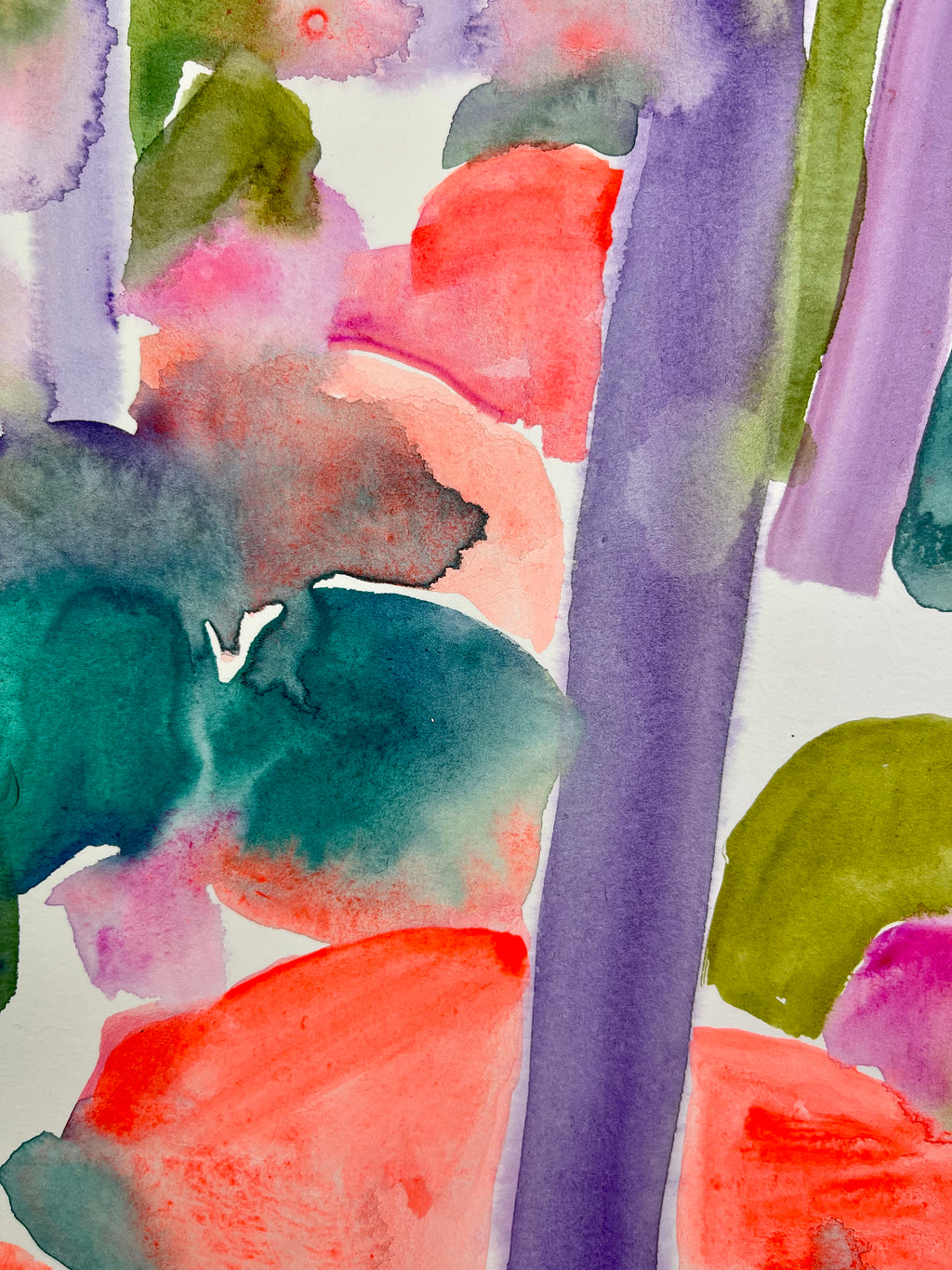 Painting by Una Ursprung titled "Moisture and Memory" - 5.