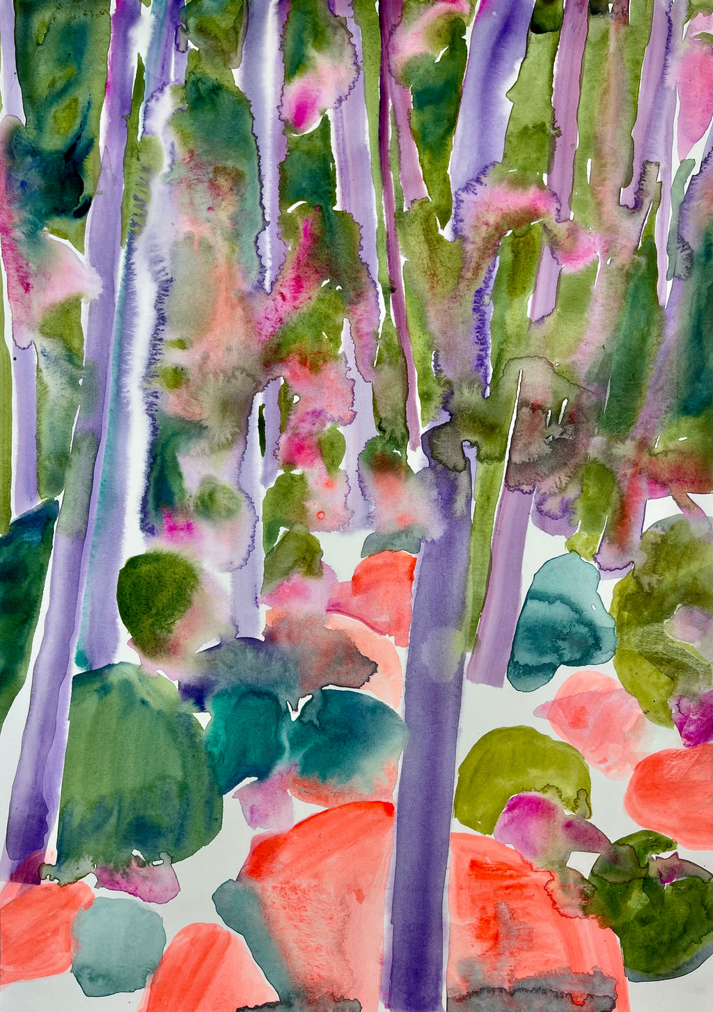 Painting by Una Ursprung titled "Moisture and Memory" - 2.