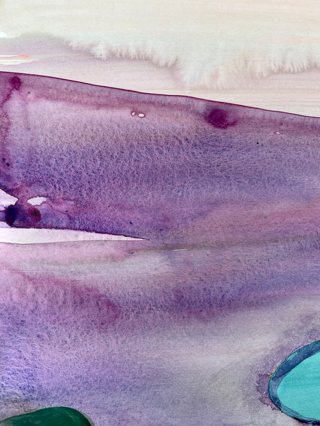 Painting by Una Ursprung titled "Soft Horizon" - 4.