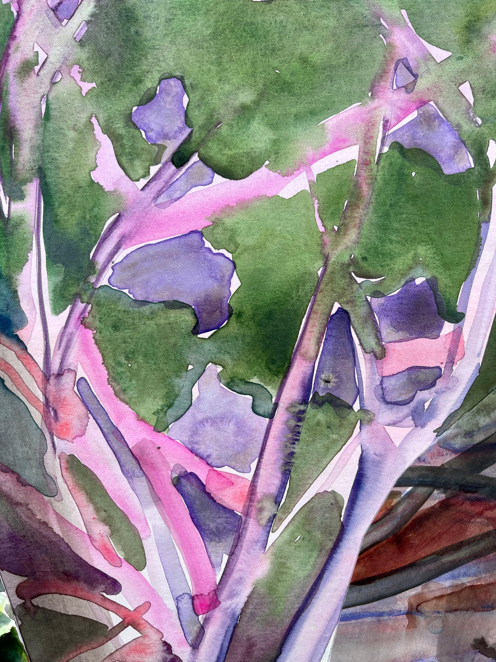 Painting by Una Ursprung titled "Soft Horizon" - 5.